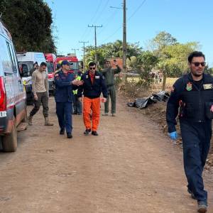 SAMU atua no resgate às vítimas do acidente com balão em Praia Grande