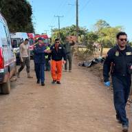 SAMU atua no resgate às vítimas do acidente com balão em Praia Grande