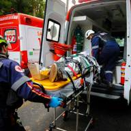 Equipes do SAMU participam de simulado de preparação para desastres naturais em Blumenau